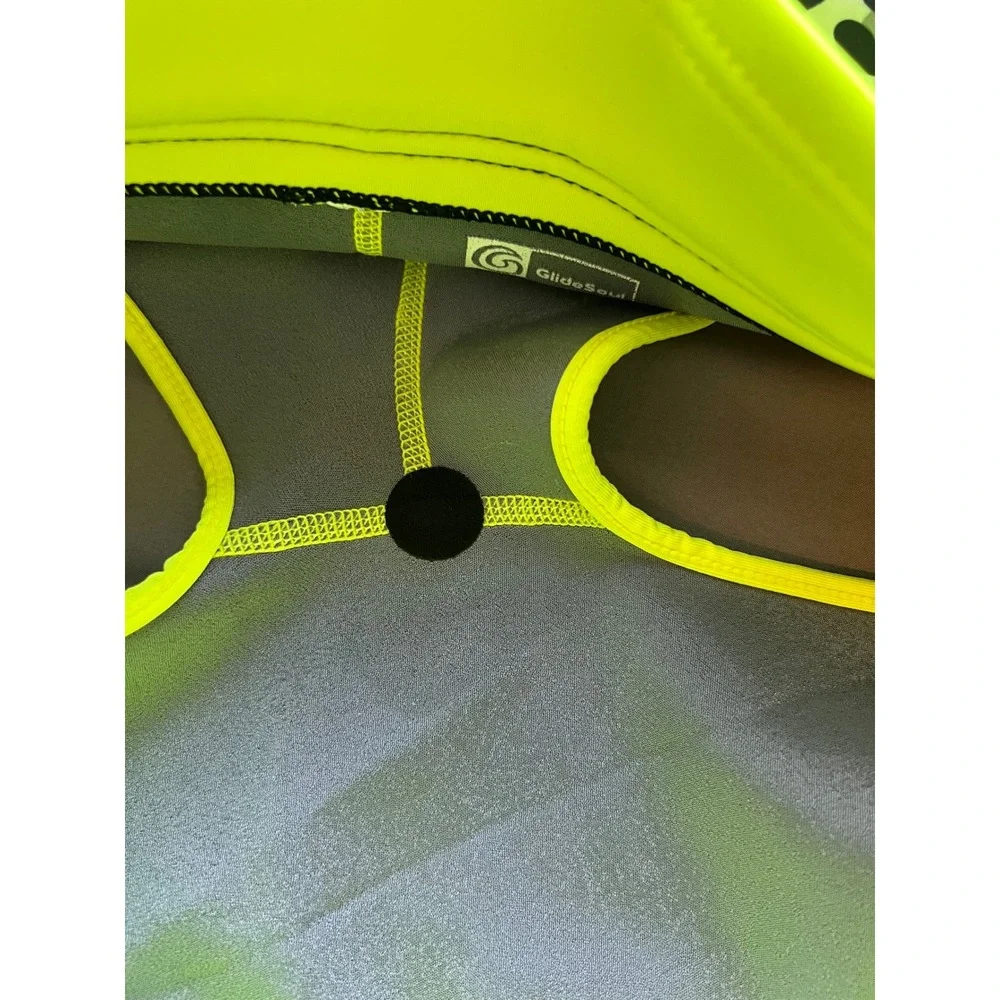 GlideSoul Neoprene Water Shorts Womens Medium Leopard Print Neon Yellow Surfing